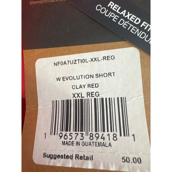 THE NORTH FACE Womens Evolution Clay Red Athletic Shorts size  XXL new $50 - Picture 4 of 7
